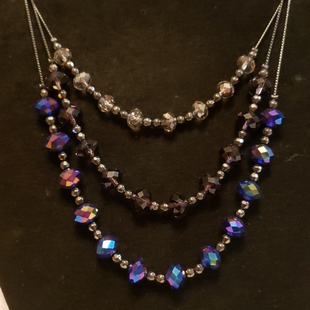 2 multi layer necklaces. Colors are gorgeous!